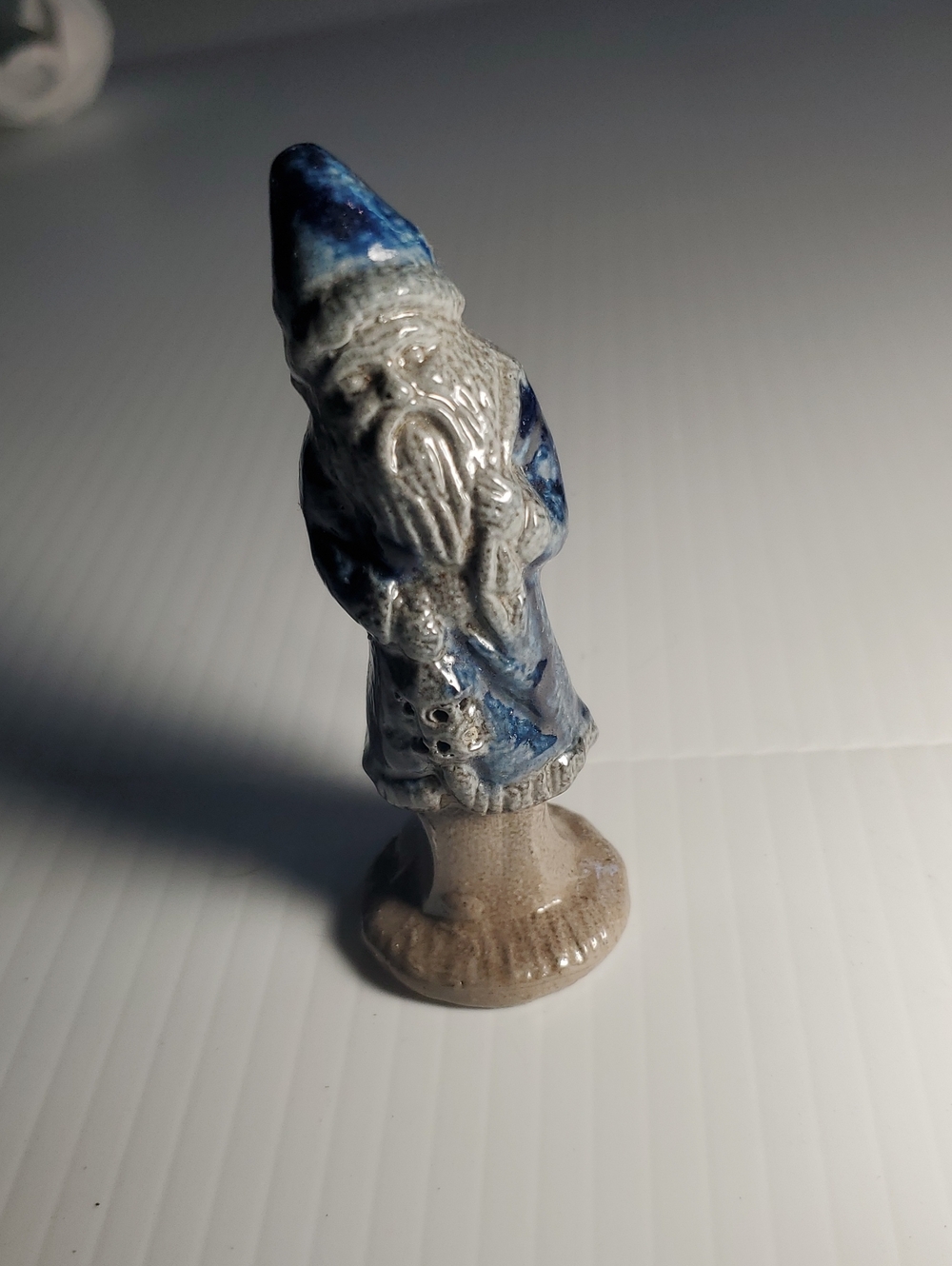 Vintage Rowe Pottery Works salt-glazed Santa Claus figurine or ornament